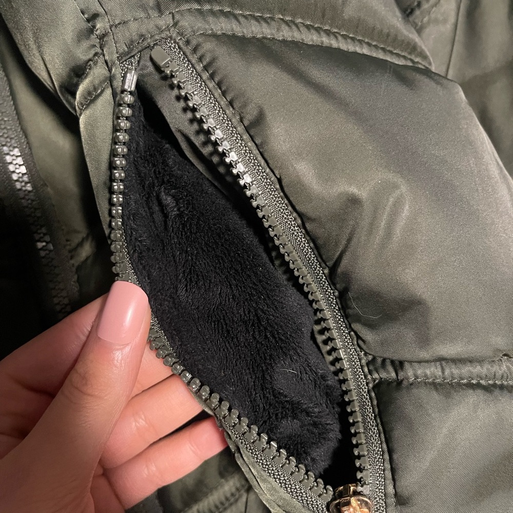 Green Nautica Mid Length Coat - Picture 5 of 7